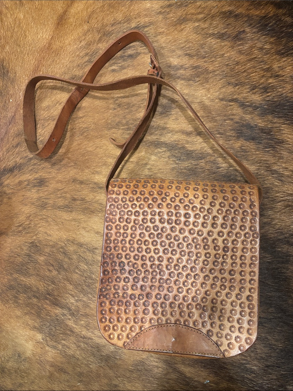 Leather crossbody bag